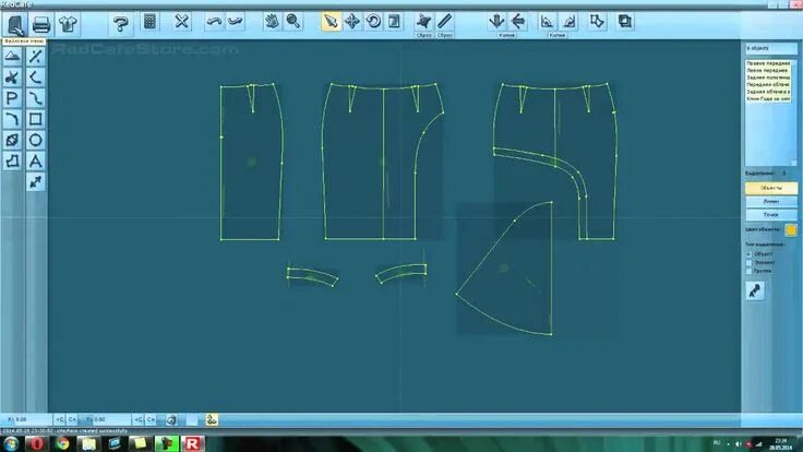 Программа для создания выкроек изделий из кожи Создание выкроек в программе RedCafe Швейные принадлежности, Выкройки, Техники ш