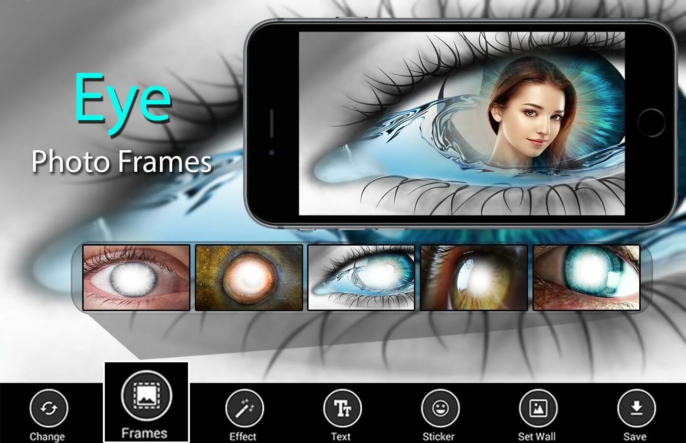 Программа глаз для фото Скачать Eye Photo Frames - eyes photo на ПК Официальный представитель GameLoop