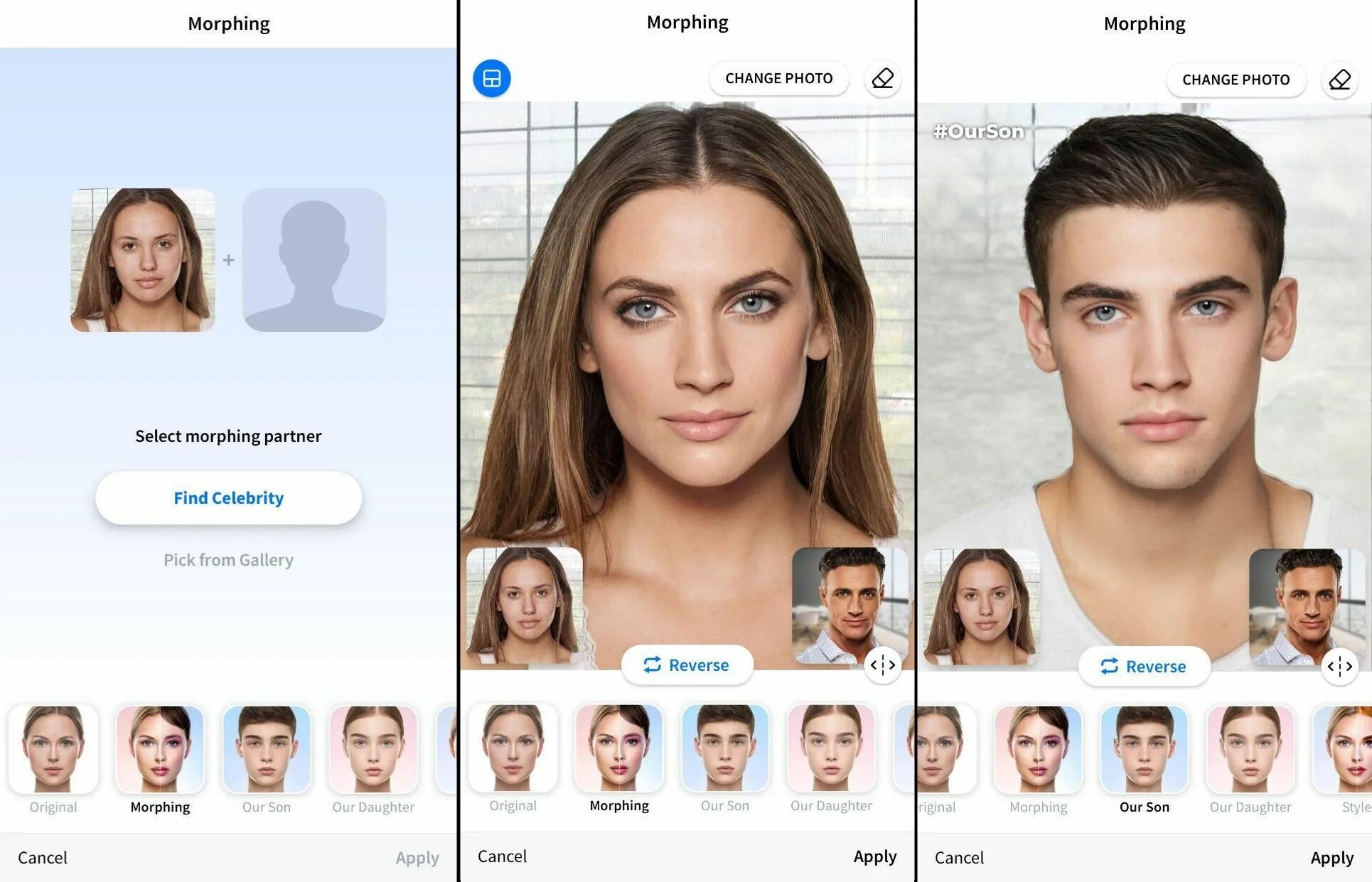 Программа какие будут дети по фото бесплатно FaceApp Face Morphing Tool Exampless FaceApp Face Morphing Face swap app, Best f