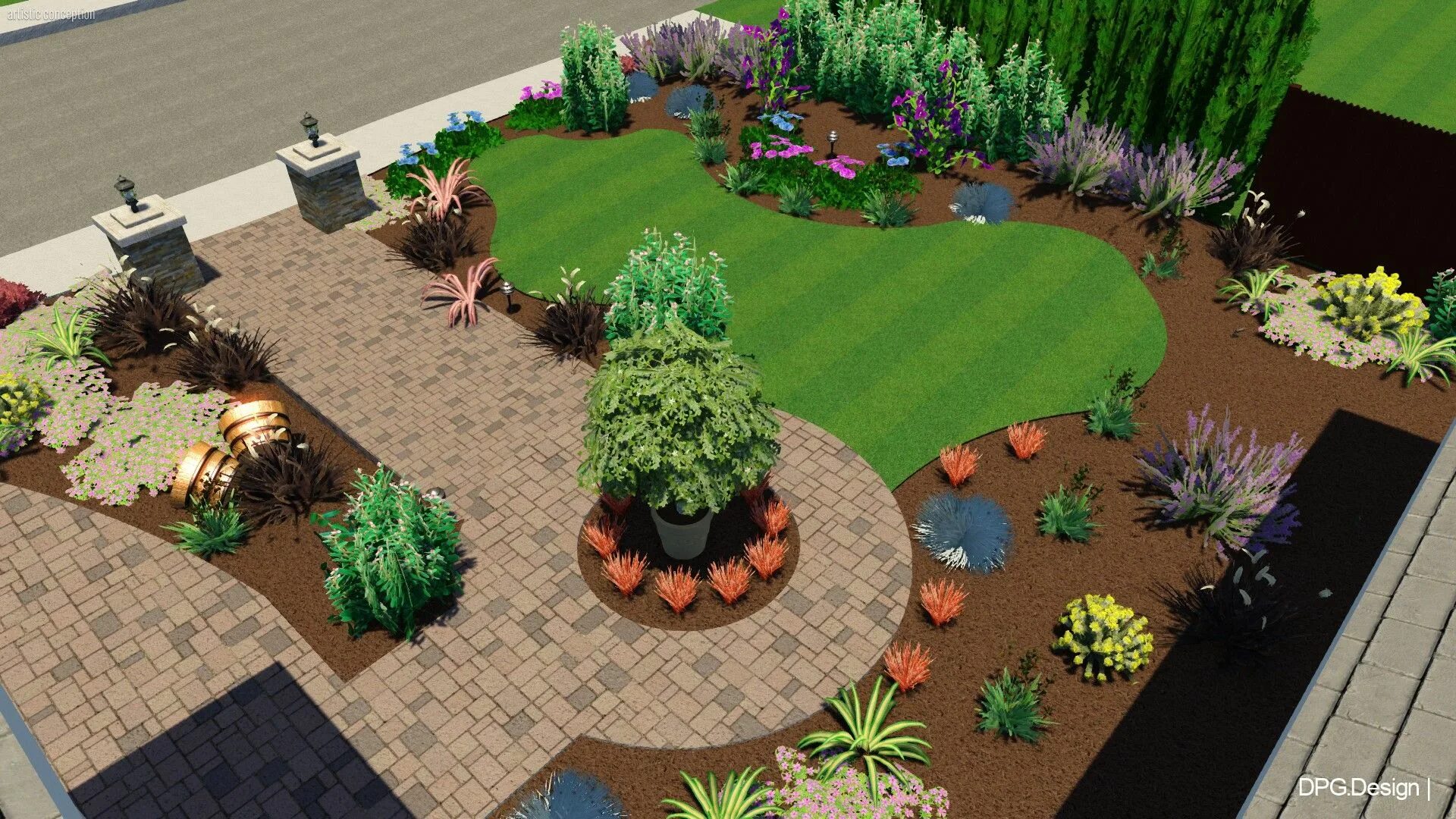 Программа ландшафтный дизайн 3d 3D Landscape Design DPG Design http://dpg.design/ Modern landscape design, Creat