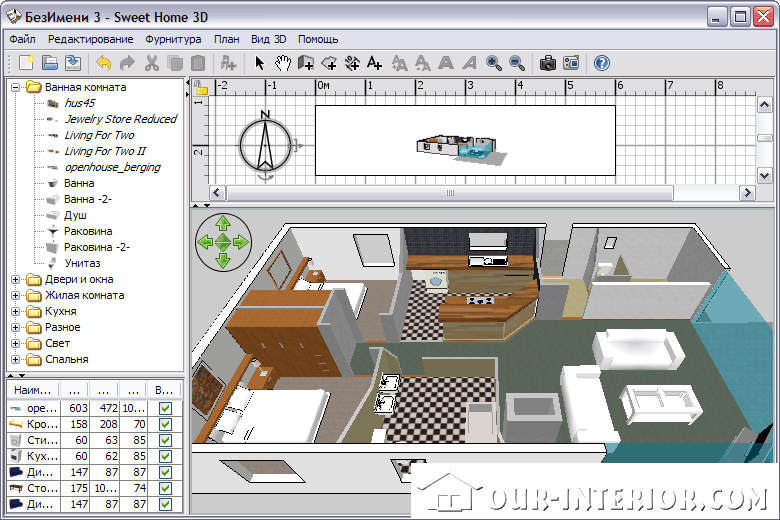 Программа моделирования интерьера бесплатно на русском Программа для создания дизайна интерьера квартиры - эксклюзивно на Our-Interior.