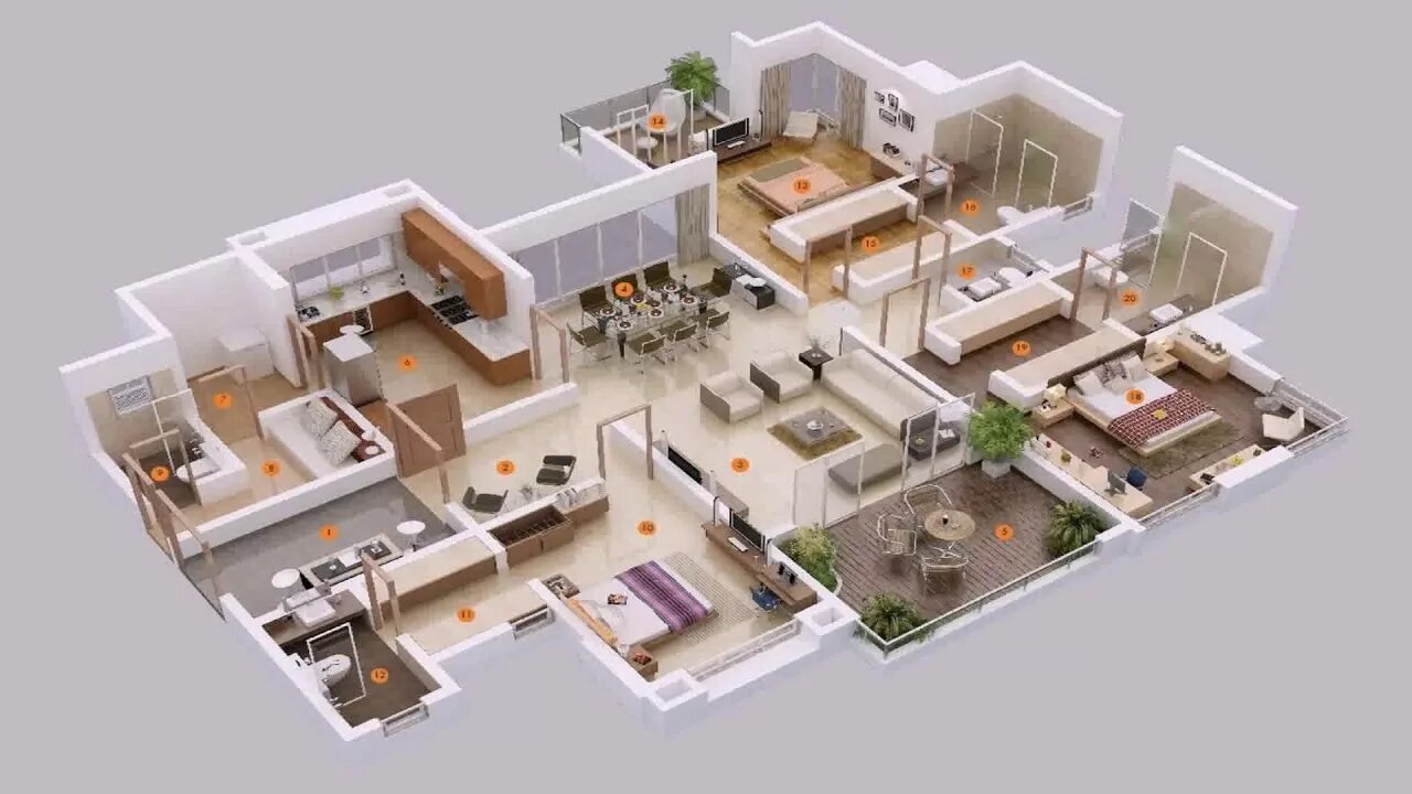 Pin on 3D Floor Plan