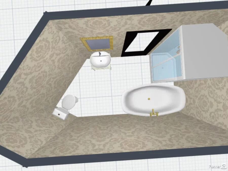 Программа планировки ванной комнаты онлайн бесплатно Bathroom floorplans - Planner 5D