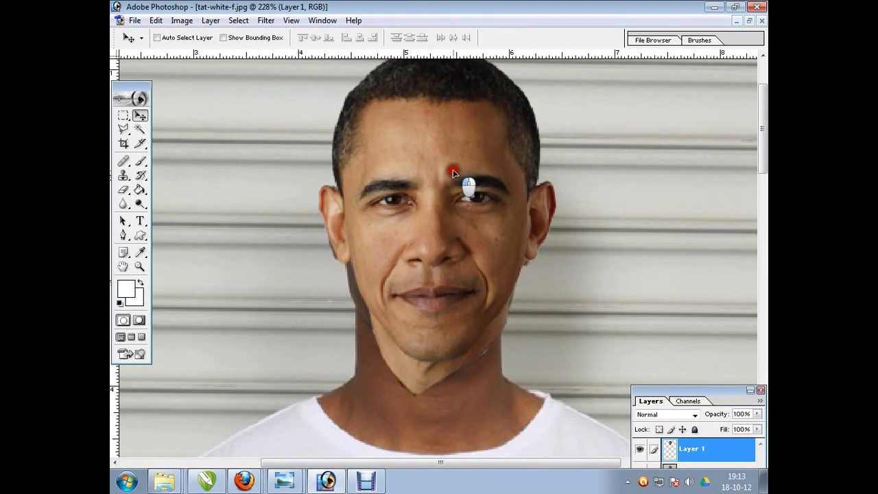 Программа по замене лиц на фото взлом How to Change Faces in Photoshop - YouTube