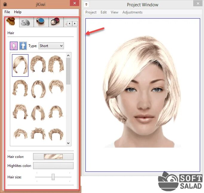 Программа подбирающая женские прически Программы для изменения причесок и цвета волос на фотографиях