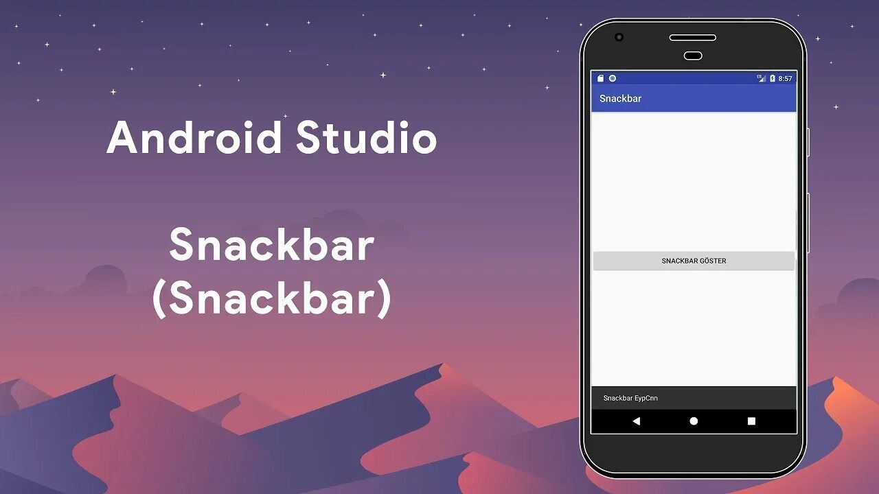 Программа подключения телефона андроид Android Studio - Snackbar - YouTube