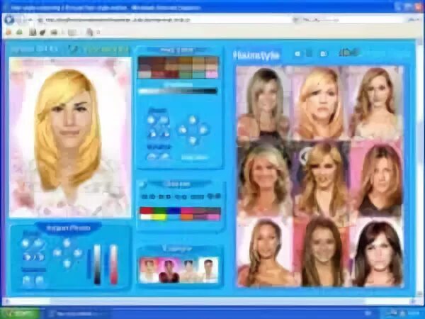 Программа прическа и цвет волос virtual celebrity hair style