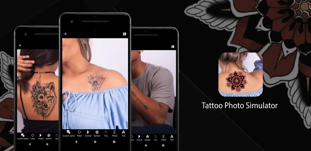 Программа тату фото Tattoo Simulator Tattoo Maker old version Aptoide