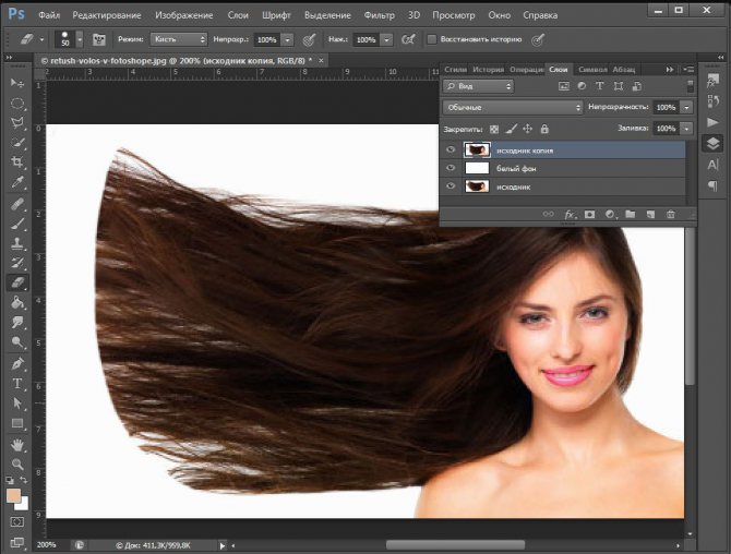 Программа волосы на фото Урок 30 Как пригладить волосы в фотошопе