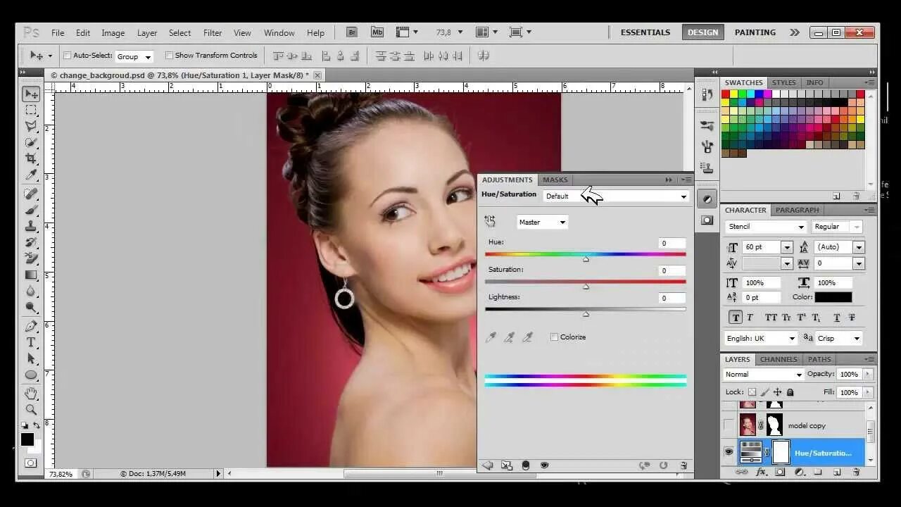 Программа замена цвета на фото how to change background color with photoshop cs4 cs5 cs6 Photoshop CS5 Tutorial