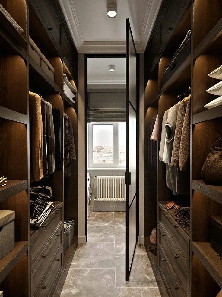 Проходная гардеробная в спальне планировка 9RR_Onegin_park on Behance Bedroom closet design, Walk in closet design, Closet 