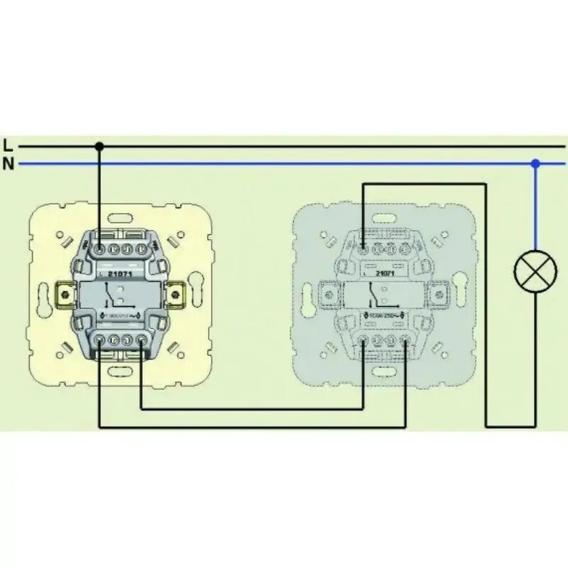 Проходной одноклавишный выключатель шнайдер подключение Схема проходного выключателя шнайдер