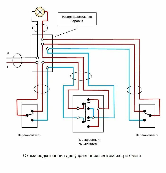 Проходной перекрестный двухклавишный выключатель схема подключения Импульсное реле: схема подключения, принцип работы, что это такое