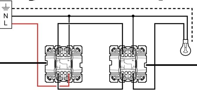 Проходной выключатель накладной схема подключения Проходной выключатель легран - CormanStroy.ru