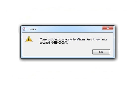 Произошла ошибка подключения к кп 906 iTunes не удалось подключиться к этому iPhone - 0xe80000a