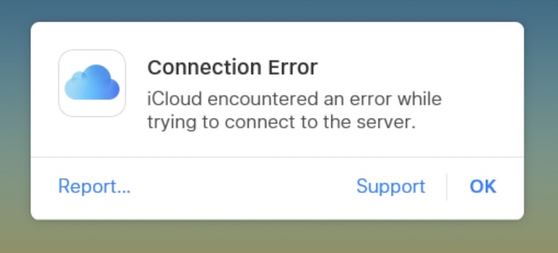 Произошла ошибка подключения к серверу айклауд Connection Error: iCloud Encountered an Error While Trying to Connect to the Ser