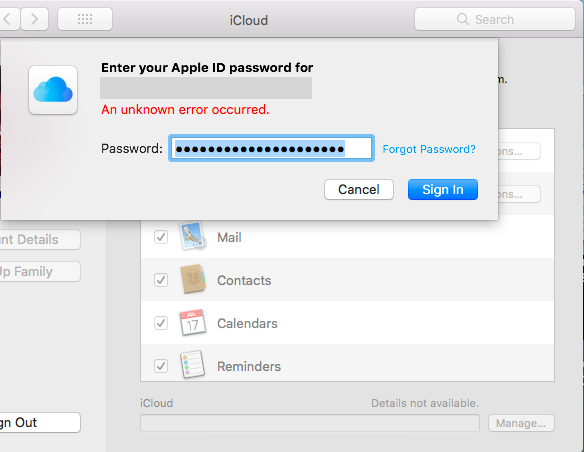Произошла ошибка подключения к серверу айклауд iCloud password unknown error - Apple Community