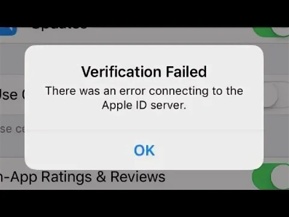 Произошла ошибка подключения к серверу эпл Verification Failed There Was an Error Connecting to the Apple ID Server iPhone 