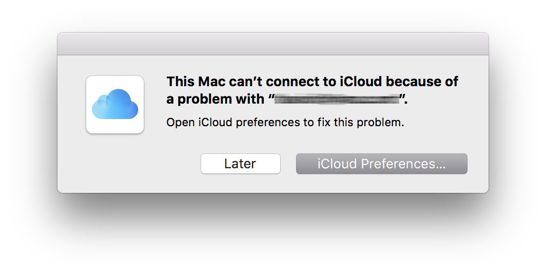 Произошла ошибка при подключении к icloud MAC OS Catalina Crashes Every Day: "Accou. - Apple Community