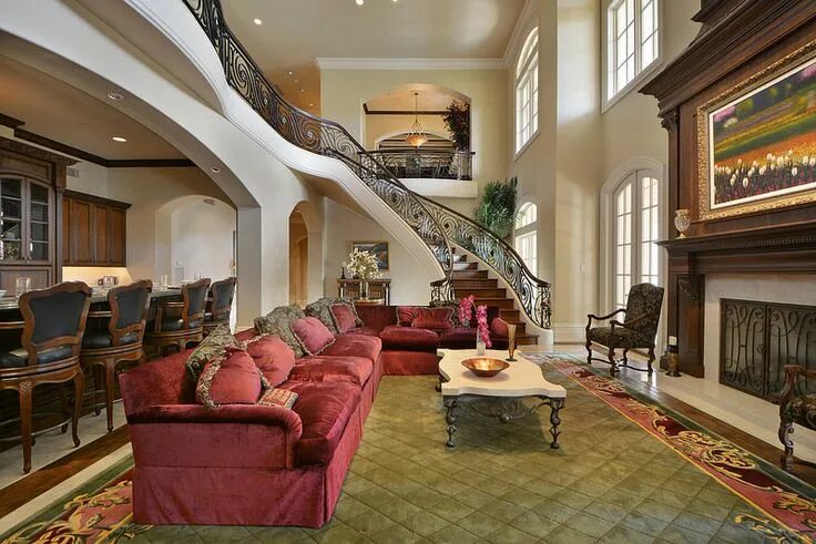 Произведение дома интерьер Villa de Soleil // Lake Travis area, TX Mansion living room, Mansion living, Dre