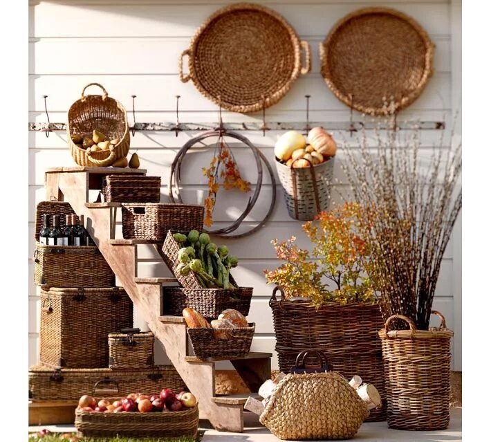 Производители декора для дома Daytrip Lidded Small Basket Pottery barn baskets, Decor, Basket decoration