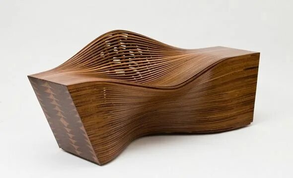 Производства мебели и предметов интерьера Wooden furniture curved by Sehwa Bae Contemporary furniture design, Steam furnit