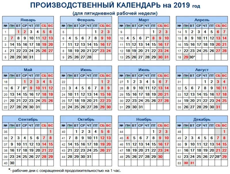 Производственный календарь 2019 года с праздниками Производственный календарь ЛНР на 2019 год - Луганск - LiveJournal