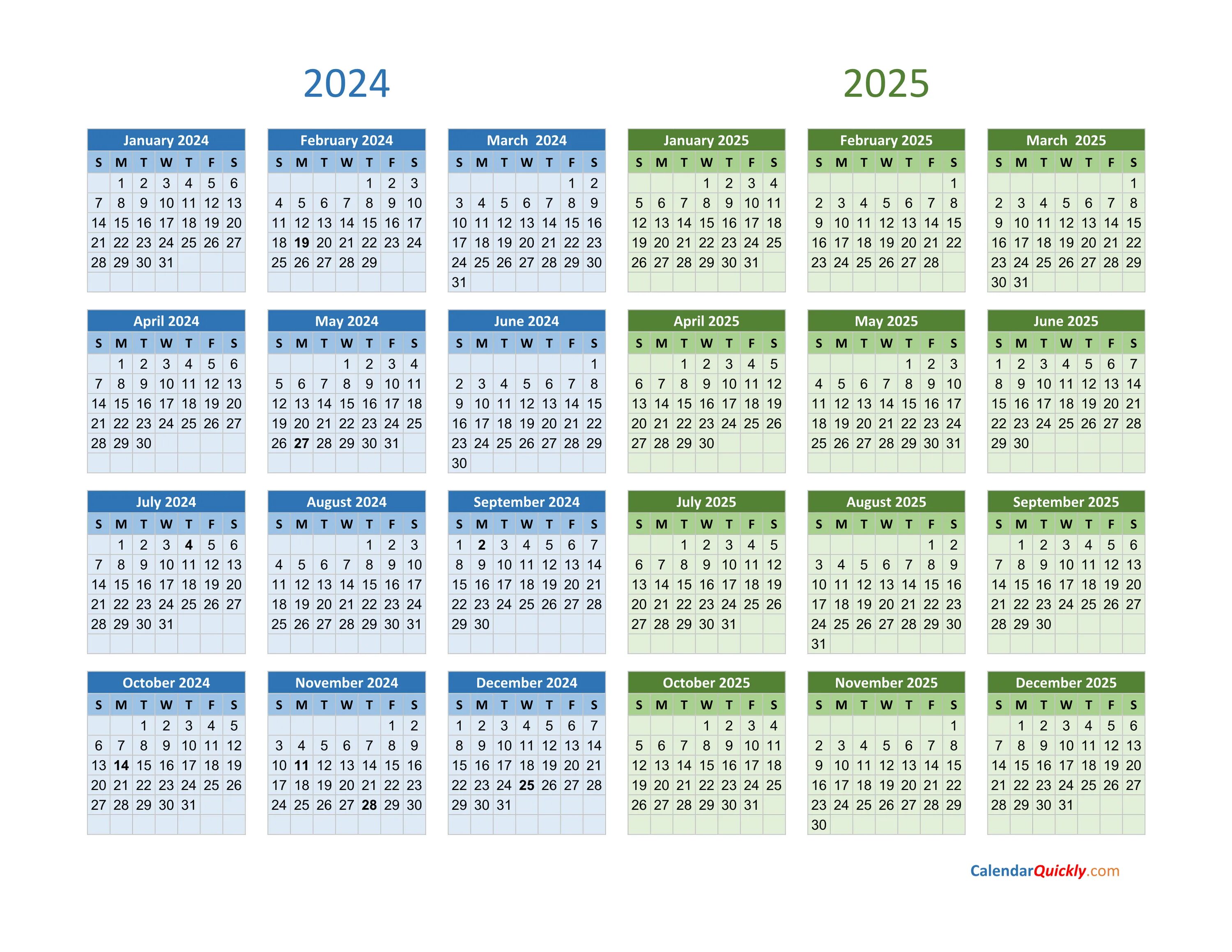 Производственный календарь 2024 2025 6 дневка 20242025 Two Year Calendar Free Printable Excel Templates