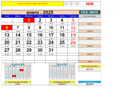 Производственный календарь 2025 эксель Calendario Anual En Excel Para Planificar - Calendar Template 2023