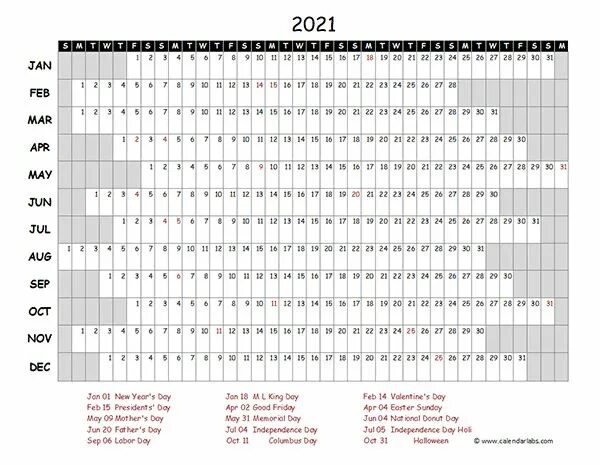 Производственный календарь шаблон 2025 эксель Calendar With Weeks For 2021 Excel Calendar template, Free calendar template, Ex