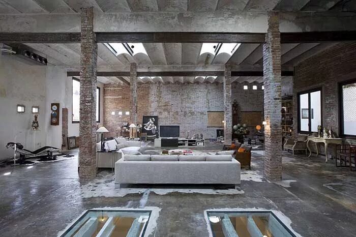 Производство в стиле лофт Стиль индастриал в интерьере Loft design, Rough luxe design, Industrial interior