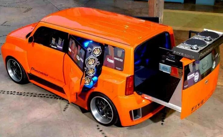 Прокачка авто тюнинг Orange Scion xB - FiveAxis DJ Style Dj, Car audio, Scion xb