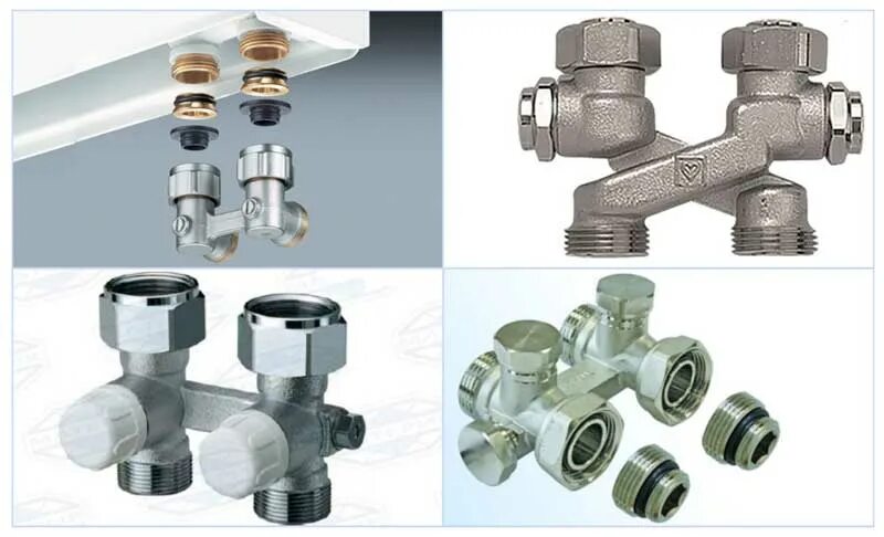 Прокладки для узла нижнего подключения радиатора отопления Узел нижнего подключения радиатора отопления: виды узлов подключения, конструкци