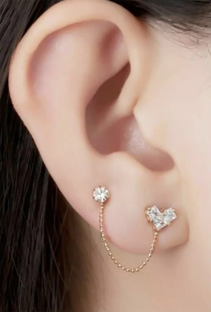 Прокол уха фото серьги cute multiple cartilage helix tragus ear piercing jewelry ideas for women earrin