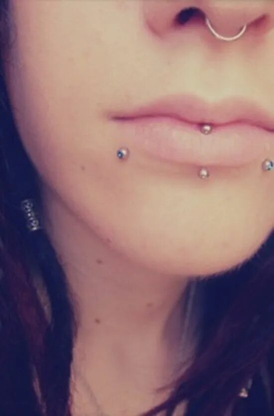 Прокол укус змеи фото Love this match up! Piercings, Labret piercing, Vertical labret piercing