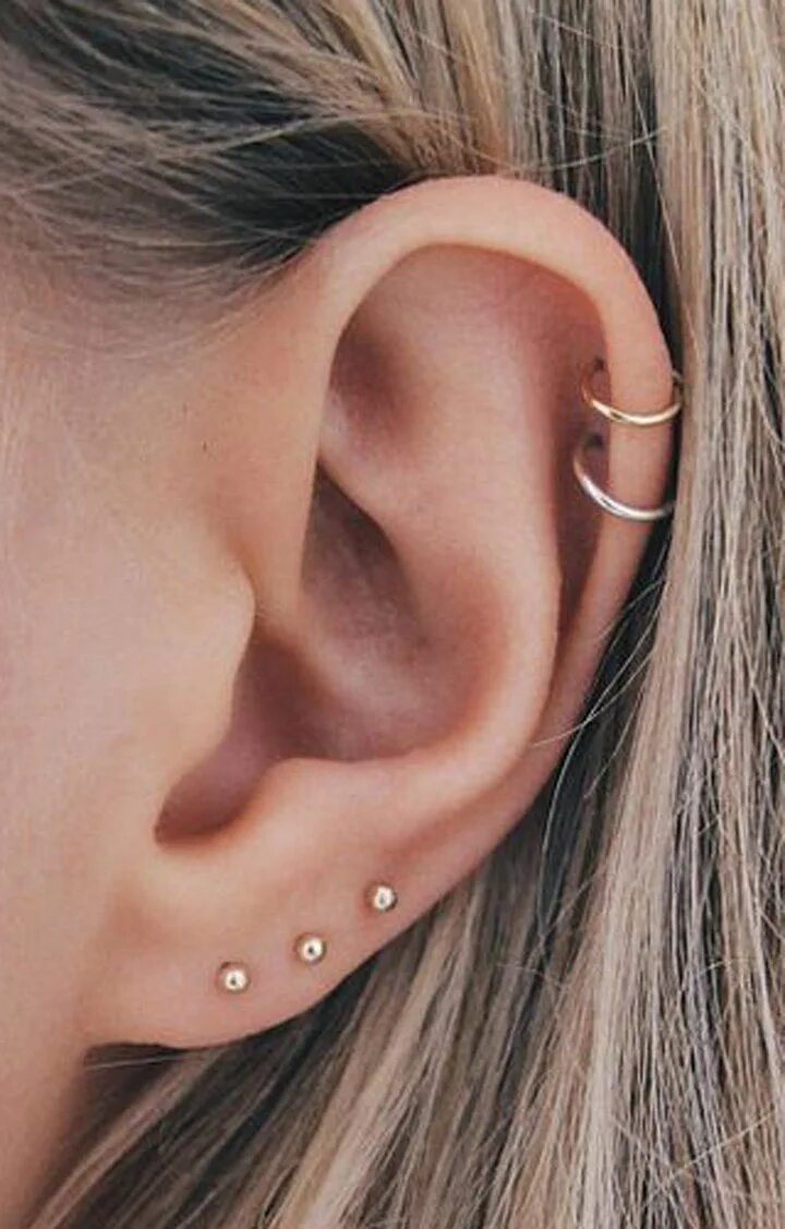 Прокол ушей 4 дырки фото Pin by alissa on TATOOS&PIRC&JEWERLY Ear piercing for women, Cool ear piercings,