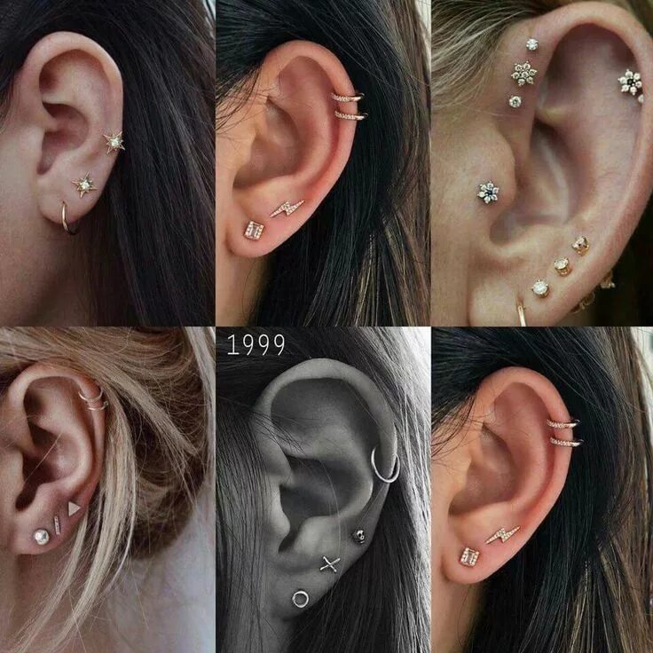 Прокол ушей фото Pin von Mi auf Acessórios Ohrringe piercing, Ohrringe, Piercing