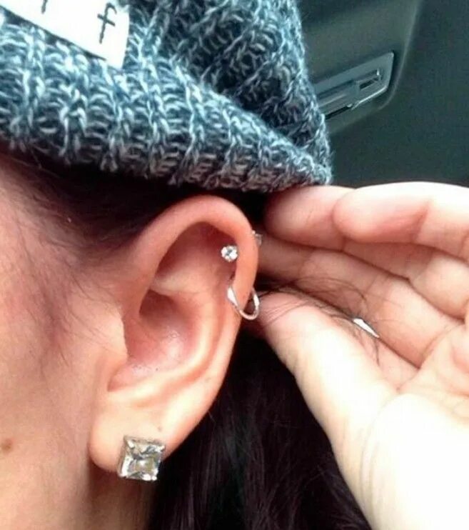 Прокол ушей хеликс фото 64 Most Gorgeous Ear Helix Rings Piercings Design You Should Own - Page 28 of 64