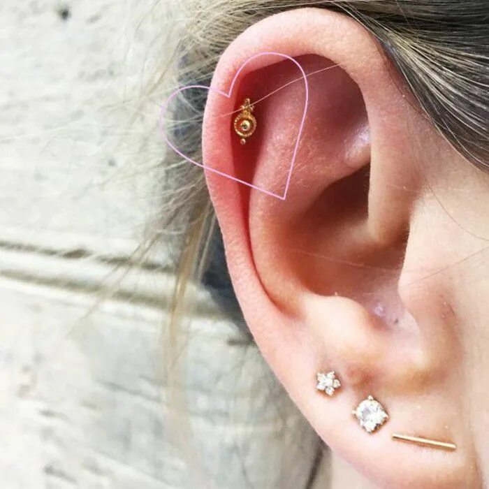 Прокол ушей хеликс фото Buy coolest ear piercings cheap online