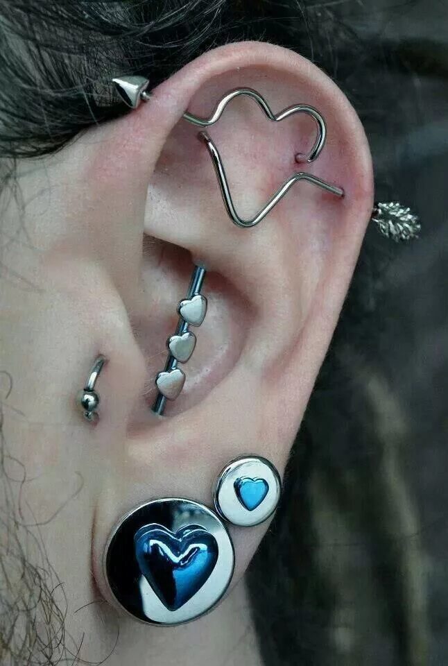 Проколола сердце шпилькой фото в ленту 海 Piercings, Cool piercings, Piercings unique