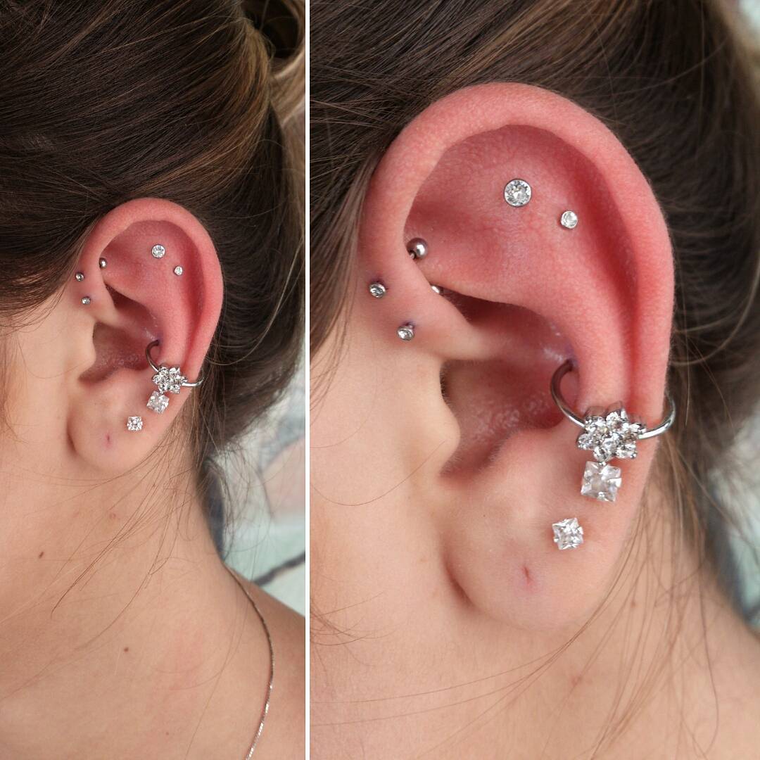 Проколы хряща уха названия и фото 60 Trendy Types of Ear Piercings and Combinations - Choose Your Look!