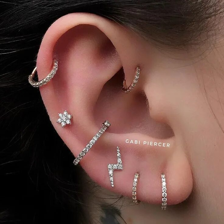 Проколы ушей виды фото и названия Piercing Helix: dói mesmo? Veja a opinião de quem tem! DICAS Brincos, Brinco pie