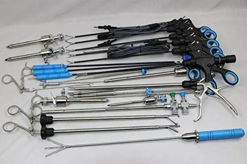 Проктологические инструменты фото и названия Laparoscopic Complete Basic Instruments Set Graspers Forc... https://www.amazon.