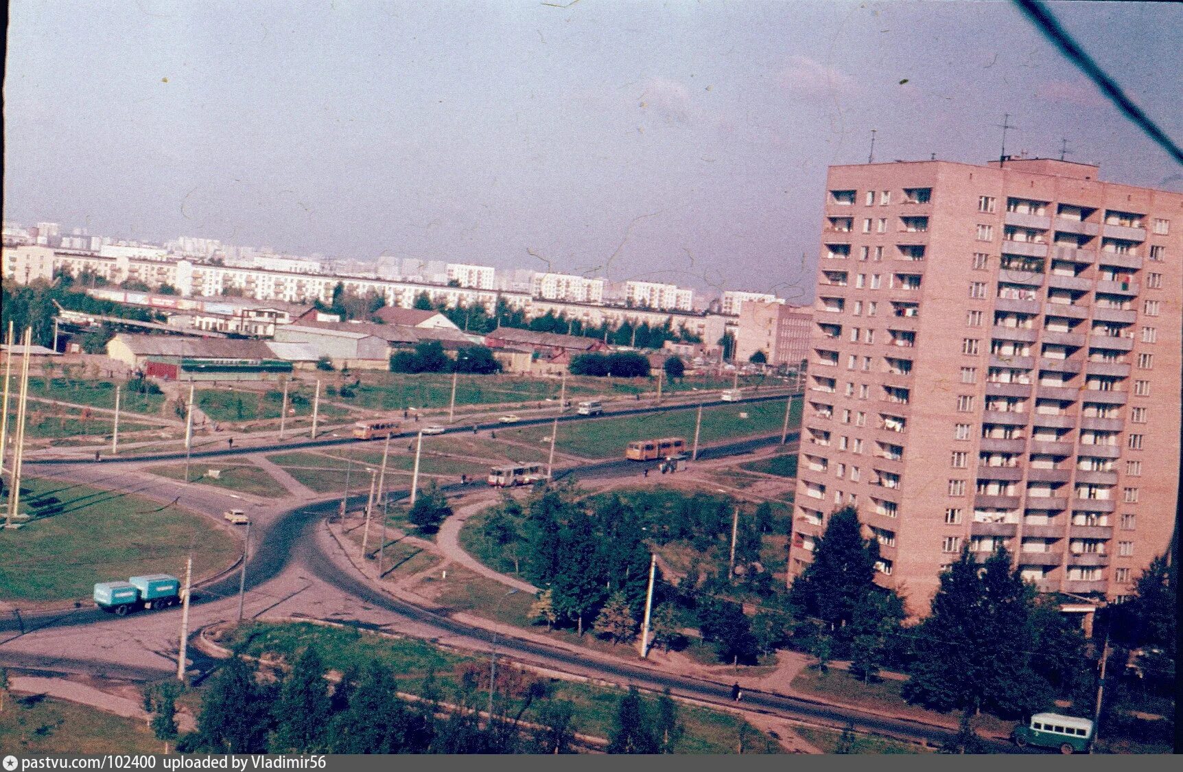 Пролетарский проспект фото 1980 годов Пересечение Пролетарского проспекта и Кавказского бульвара - Retro photos