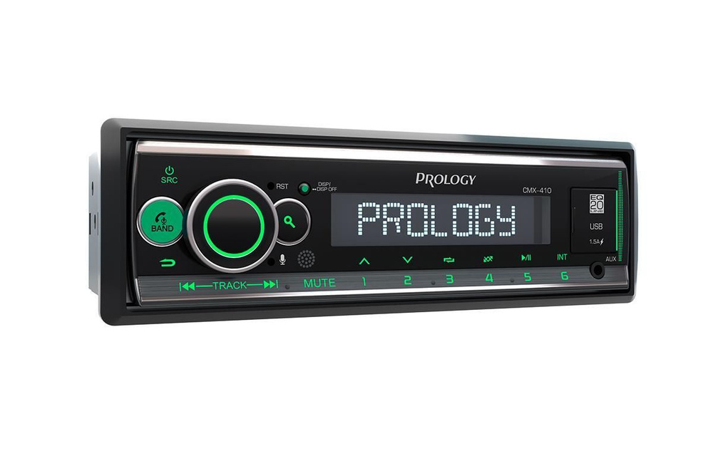 Пролоджи как подключить блютуз Автомагнитола PROLOGY PRCMX420 1DIN,FM/USB-ресивер с Bluetooth зеленая подсветка