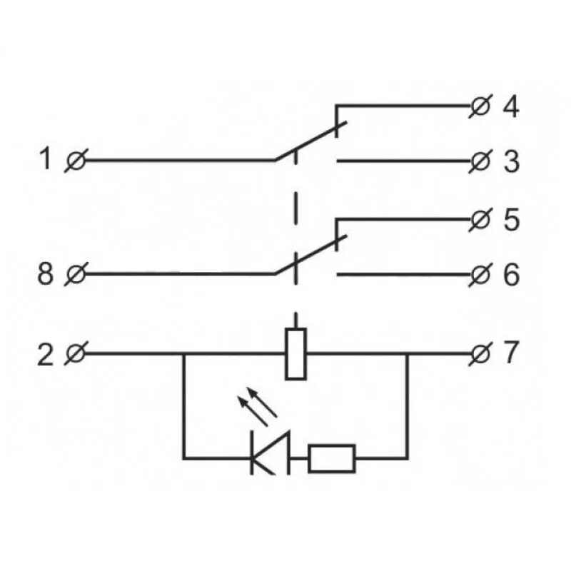 Промежуточное реле 220в 10а схема подключения Схема подключения промежуточного реле 220в