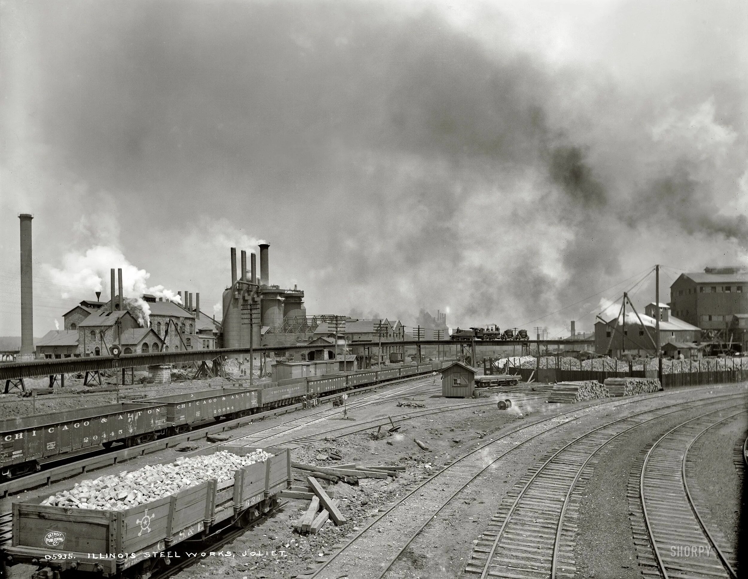 Промышленная старые фото Shorpy Historical Photo Archive :: The Inferno: 1900 Joliet illinois, Joliet, Am