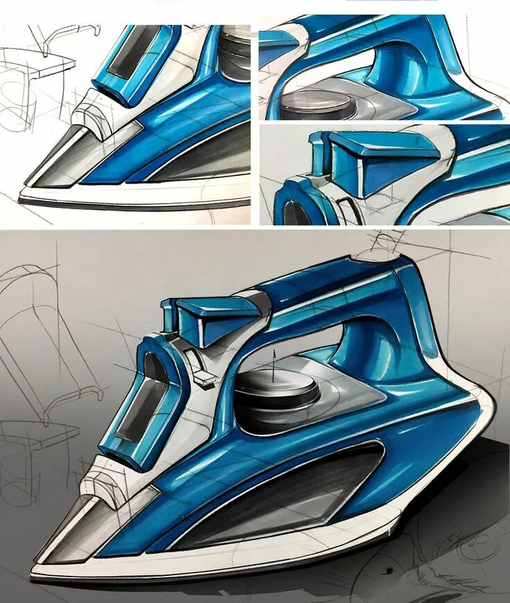 Промышленный дизайн 2024 Industrail Design Sketch & Marker Rendering Tutorial on Behance Industrial desig