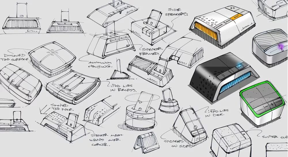 Промышленный дизайн проект Industrial Design Sketching Line