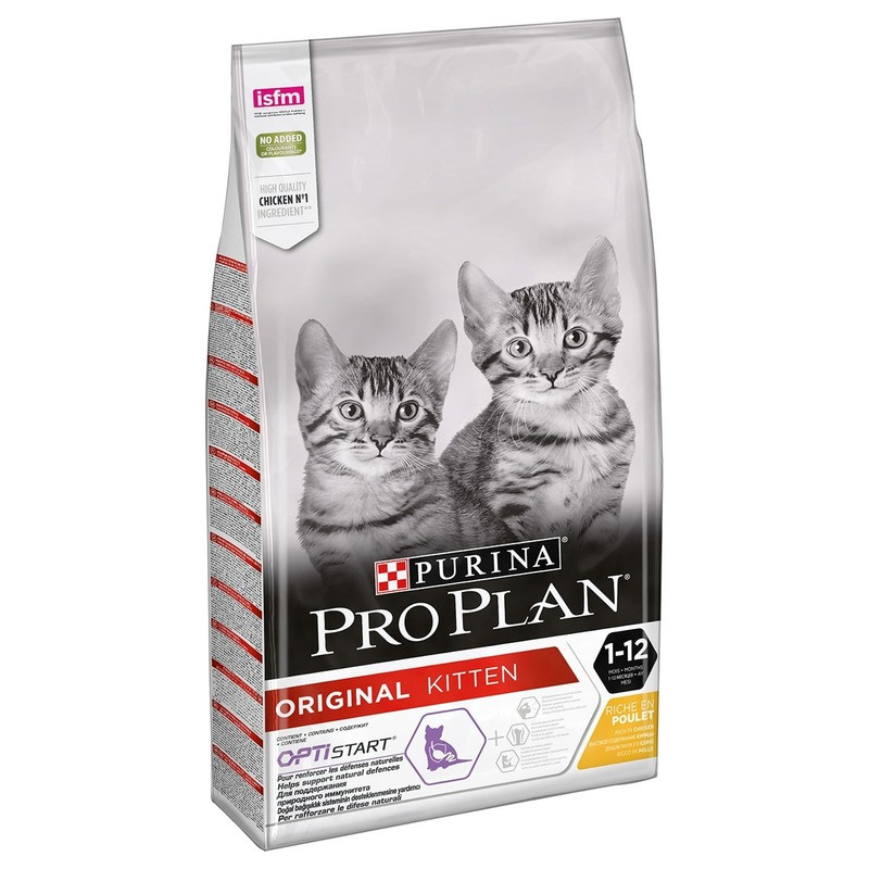 Проплан для котят фото Сухой корм Purina Pro Plan для котят от 1 до 12 месяцев с курицей - 10 кг